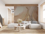 Tapet personalizat marble cu marmura in nuante rose cu accente aurii sahara