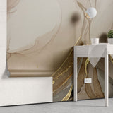 Tapet personalizat marble cu marmura in nuante rose cu accente aurii sahara