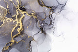 Tapet personalizat marble cu marmura in nuante de cerneala cu accente aurii golden ink