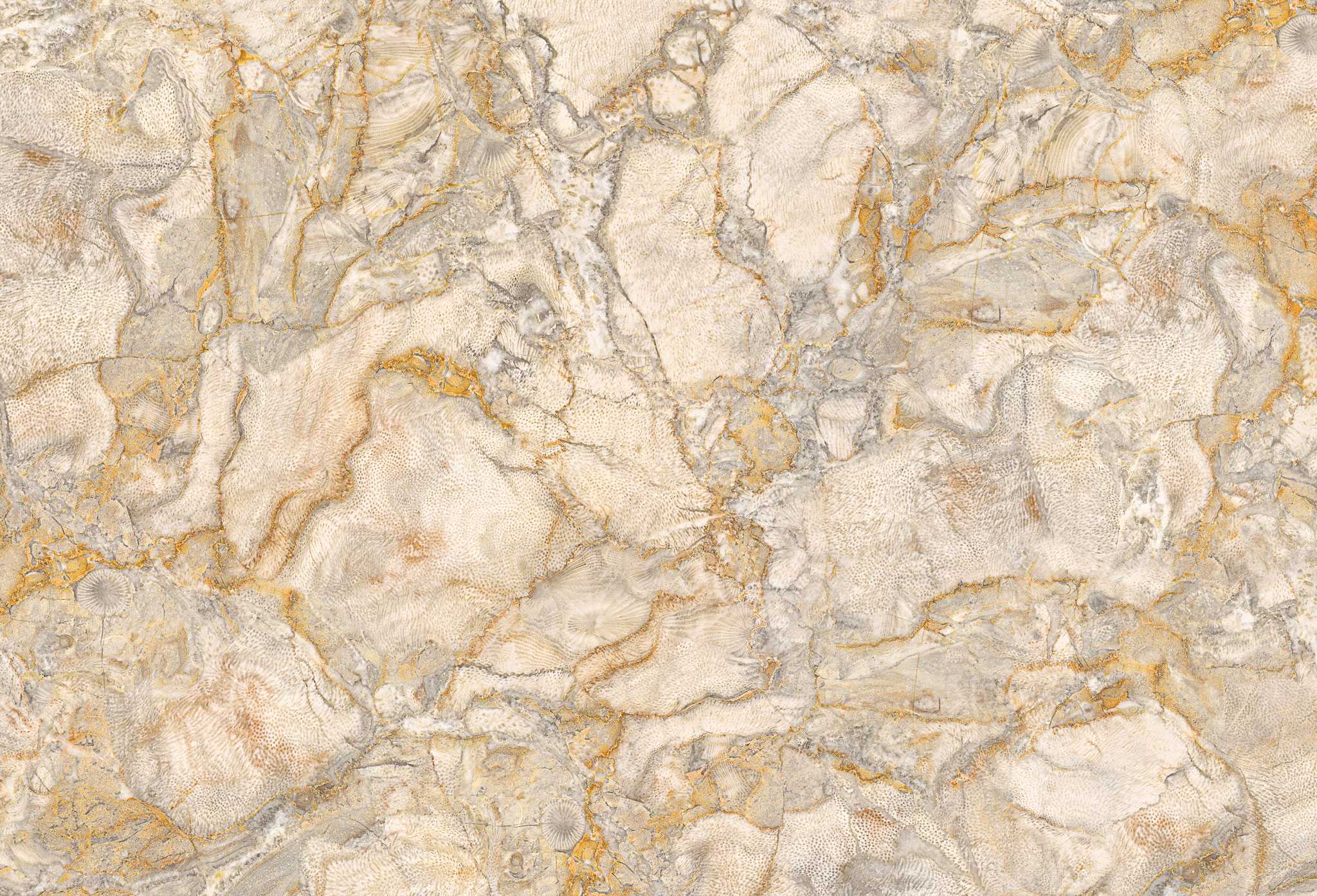 Tapet personalizat marble in nuante bej aurii alaska gold