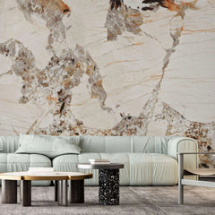Tapet personalizat marble in nuante de granit blanc du blanc blanc du blanc