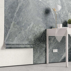 Tapet personalizat marble cu piatra in nuante gri albastrui asemeni culorii marii sea marble