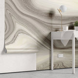 Tapet personalizat marble cu marmura in amestec de culori bej si maro vanilla chocolate