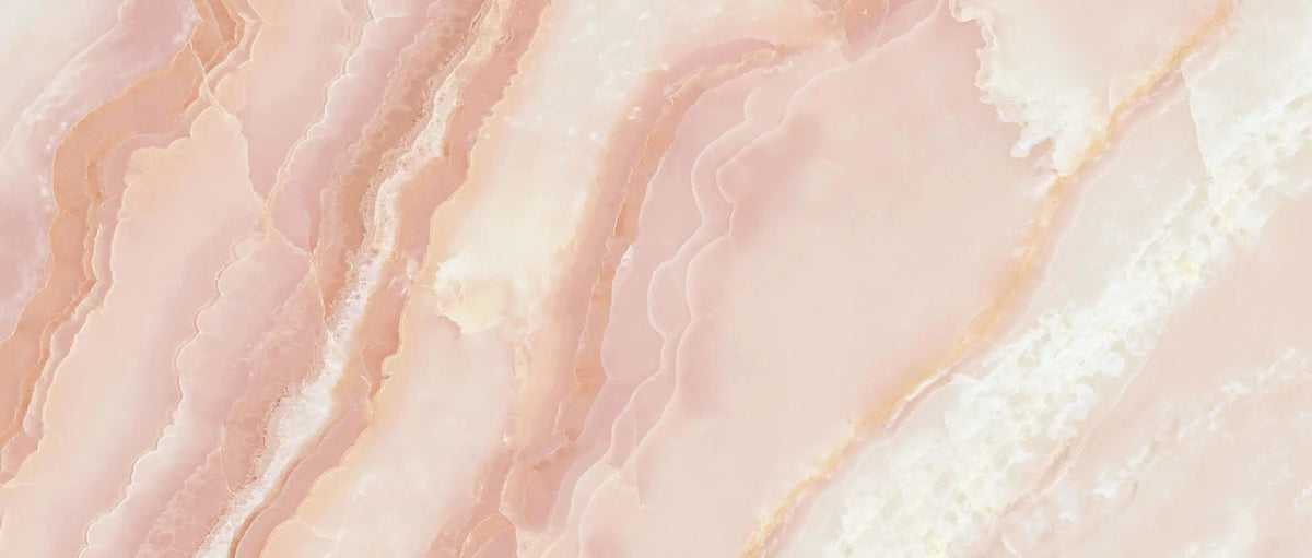 Tapet personalizat marble cu marmura/piatra semipretioasa in nuante calde de roz deschis light peach