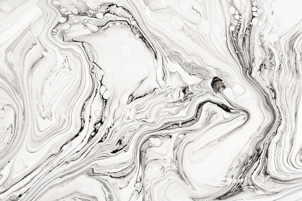 Tapet personalizat marble cu o marmura alba cu detalii fine asemanatoare cernelii ce ofera luminozitate si rafinament white ink