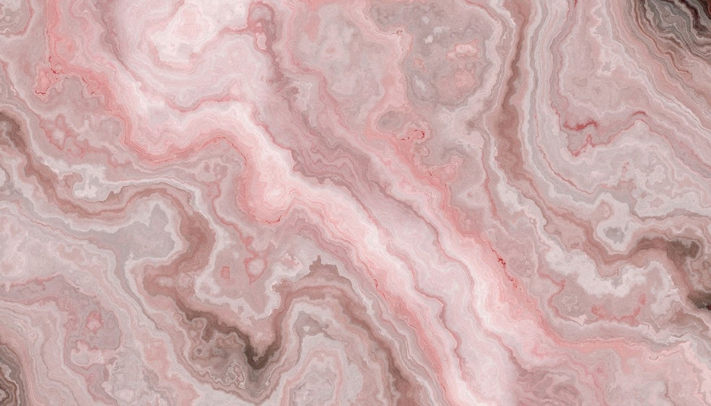 Tapet personalizat marble cu o piatra semipretioasa de onix in tonuri delicate de roz si alb onyx rosa