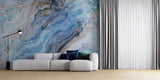 Tapet personalizat marble cu o textura de piatra in nuante reci de alb si gri amintind de peisajele arctice pline de lumina arctic i