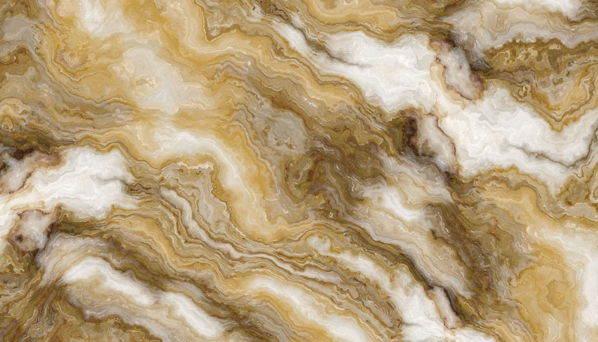 Tapet personalizat marble cu o marmura in nuante calde de bej si crem cu detalii ce evoca atmosfera relaxanta a bailor turcesti hammam i