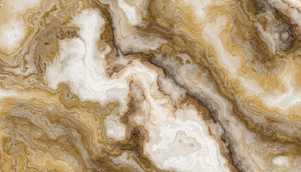 Tapet personalizat marble cu o marmura in nuante calde de bej si crem cu detalii ce evoca atmosfera relaxanta a bailor turcesti hammam i