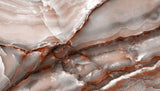 Fototapet personalizat marble cu o piatra semipretioasa de onix maro cu modele complexe ce adauga profunzime si lux brown onyx