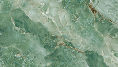 Tapet personalizat marble cu o piatra semipretioasa de agat verde cu insertii sclipitoare pentru un strop de eleganta green agate