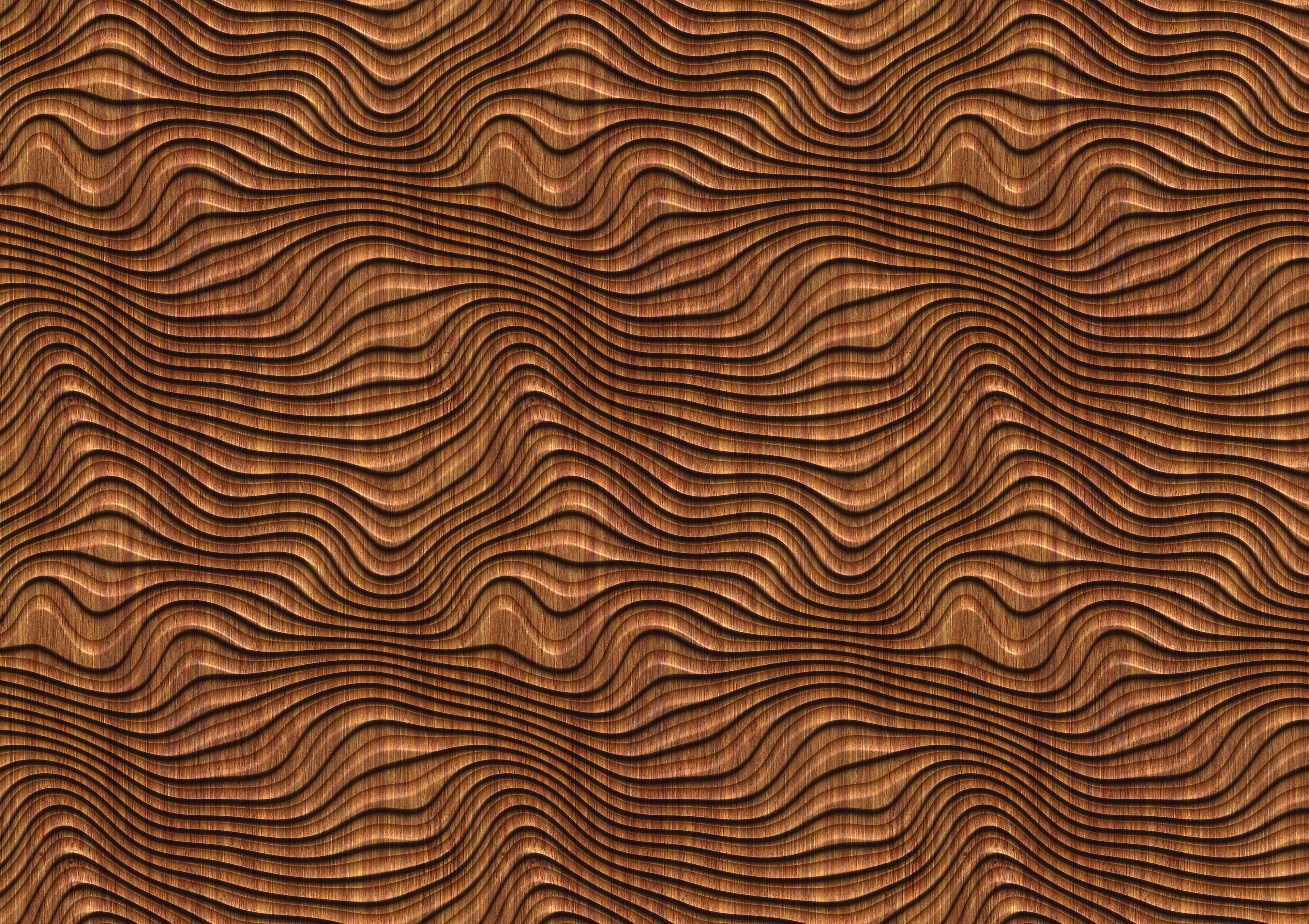 Tapet personalizat - WAVY WOOD
