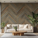 Tapet Personalizat Wood cu textura de placi de lemn tip parchet in nuante de gri - SCANDINAVIAN LIVING