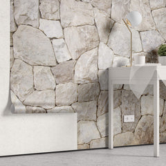 Tapet Personalizat Stone cu piatra naturala de stanca in stil meditarenean - EARTH'S EMBRACE