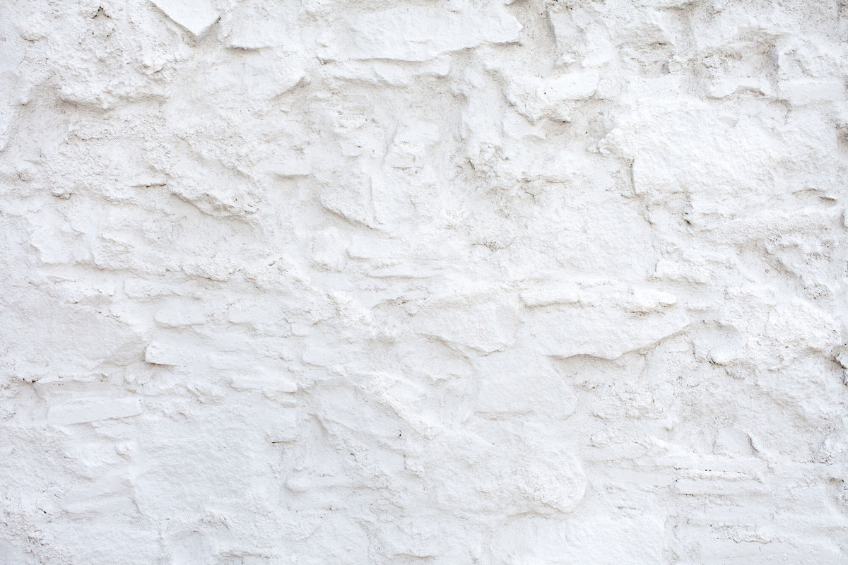 Tapet Personalizat Stone cu perete alb de piatra in stil mediteranean - MEDITERRANEAN STONE WALL