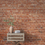 Tapet Personalizat Stone cu perete de caramida rosie - CRIMSON BRICK