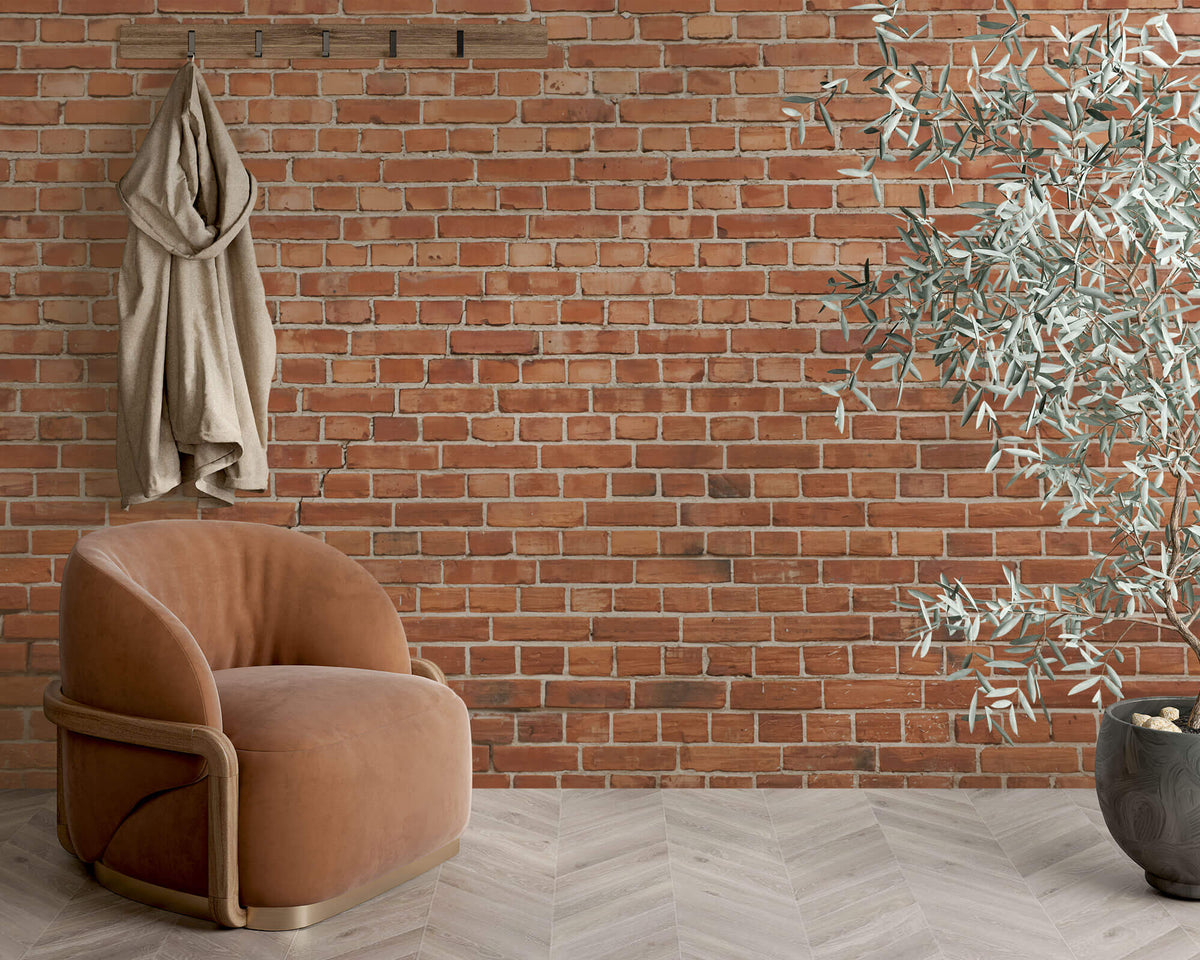 Tapet Personalizat Stone cu perete de caramida rosie - CRIMSON BRICK
