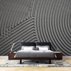 Tapet Personalizat Stone cu ciment texturat in nuante de gri - PLASTER BLACK
