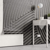 Tapet Personalizat Stone cu ciment texturat in nuante de gri - PLASTER BLACK