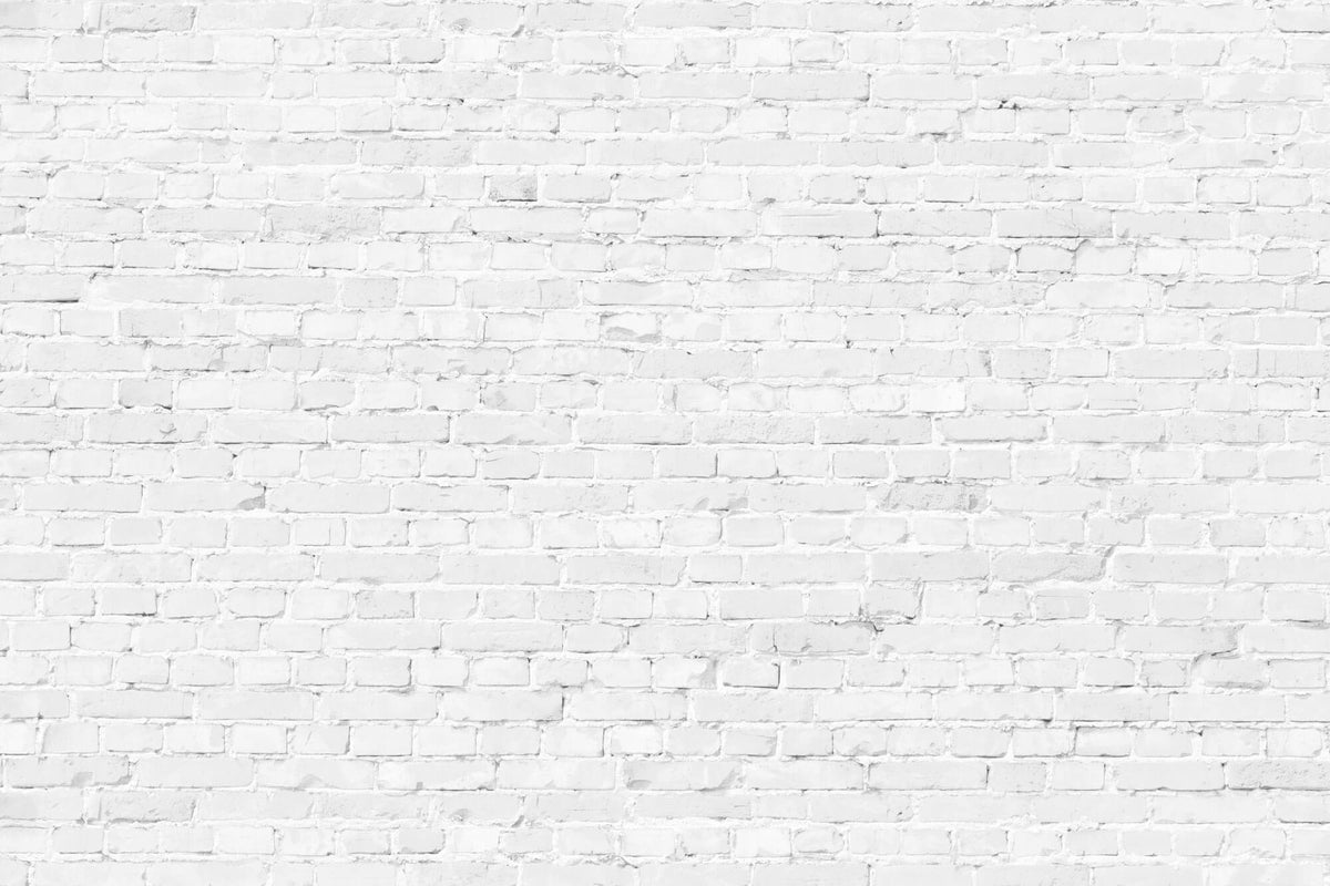 Tapet Personalizat Stone cu perete de caramida alba - WHITE RUSTIC BRICK