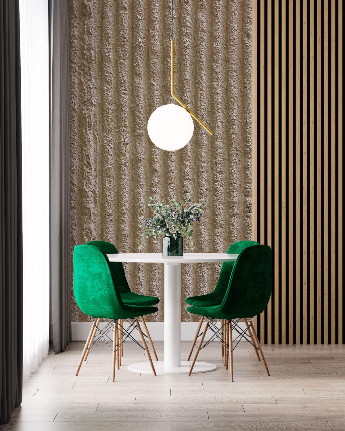 Tapet Personalizat Stone cu ciment pamantiu texturat - EARTHY PLASTER