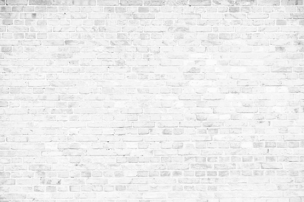 Tapet Personalizat Stone cu perete de caramida alba 1 - WHITE GREY BRICK