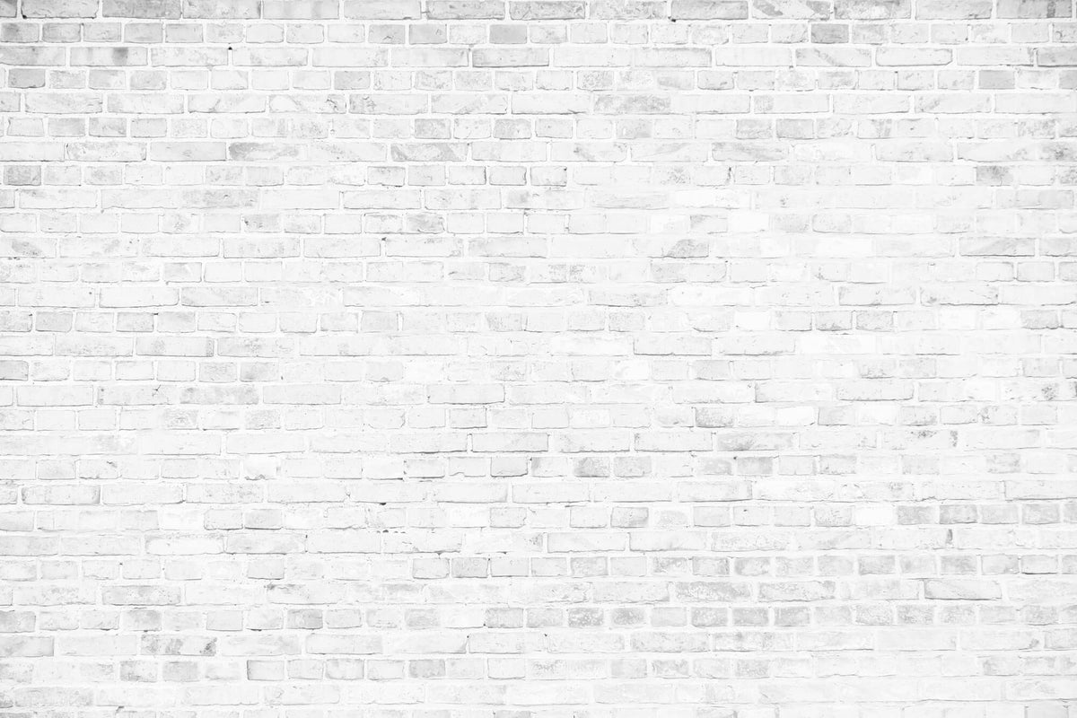 Tapet Personalizat Stone cu perete de caramida alba 1 - WHITE GREY BRICK