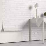 Tapet Personalizat Stone cu perete de caramida alba 2 - HIGHLIGHT WHITE BRICK I