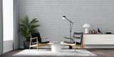 Tapet Personalizat Stone cu perete alb de caramida alba - HIGHLIGHT WHITE BRICK II