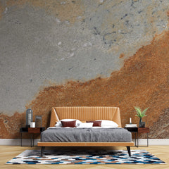 Tapet Personalizat Stone cu piatra de granit in nuante de gri si caramiziu - RUSTY GRANITE