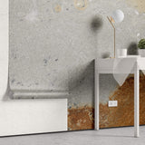 Tapet Personalizat Stone cu piatra de granit in nuante de gri si caramiziu - RUSTY GRANITE
