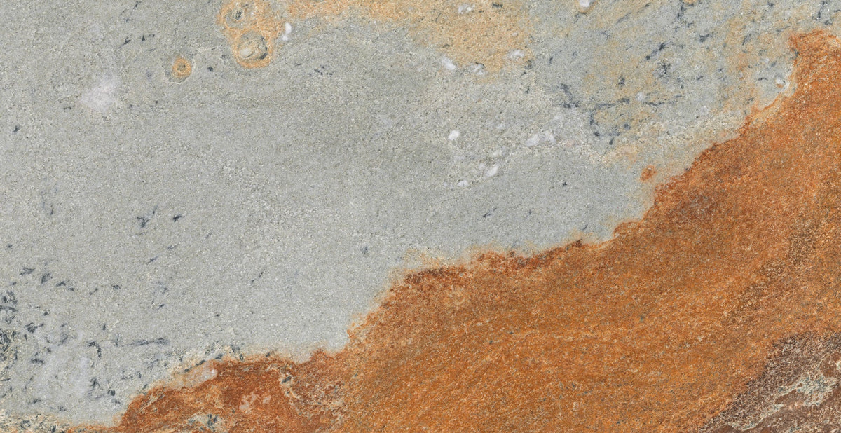 Tapet Personalizat Stone cu piatra de granit in nuante de gri si caramiziu - RUSTY GRANITE