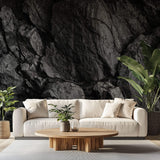 Tapet Personalizat Stone cu perete negru de stanca - CHARCOAL ROCK