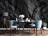 Tapet Personalizat Stone cu perete negru de stanca - CHARCOAL ROCK