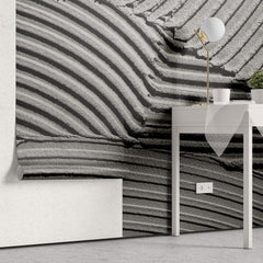 Tapet Personalizat Stone cu plaster gri texturat - GREY PLASTER