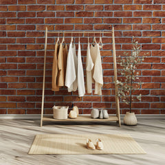 Tapet Personalizat Stone cu perete de caramida rosie - CEMENT RED BRICK