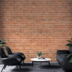 Tapet Personalizat Stone cu petere de caramida - ORANGE BRICK