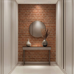 Tapet Personalizat Stone cu petere de caramida - ORANGE BRICK