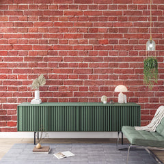 Tapet Personalizat Stone cu caramida rosie - SCARLET RED BRICK
