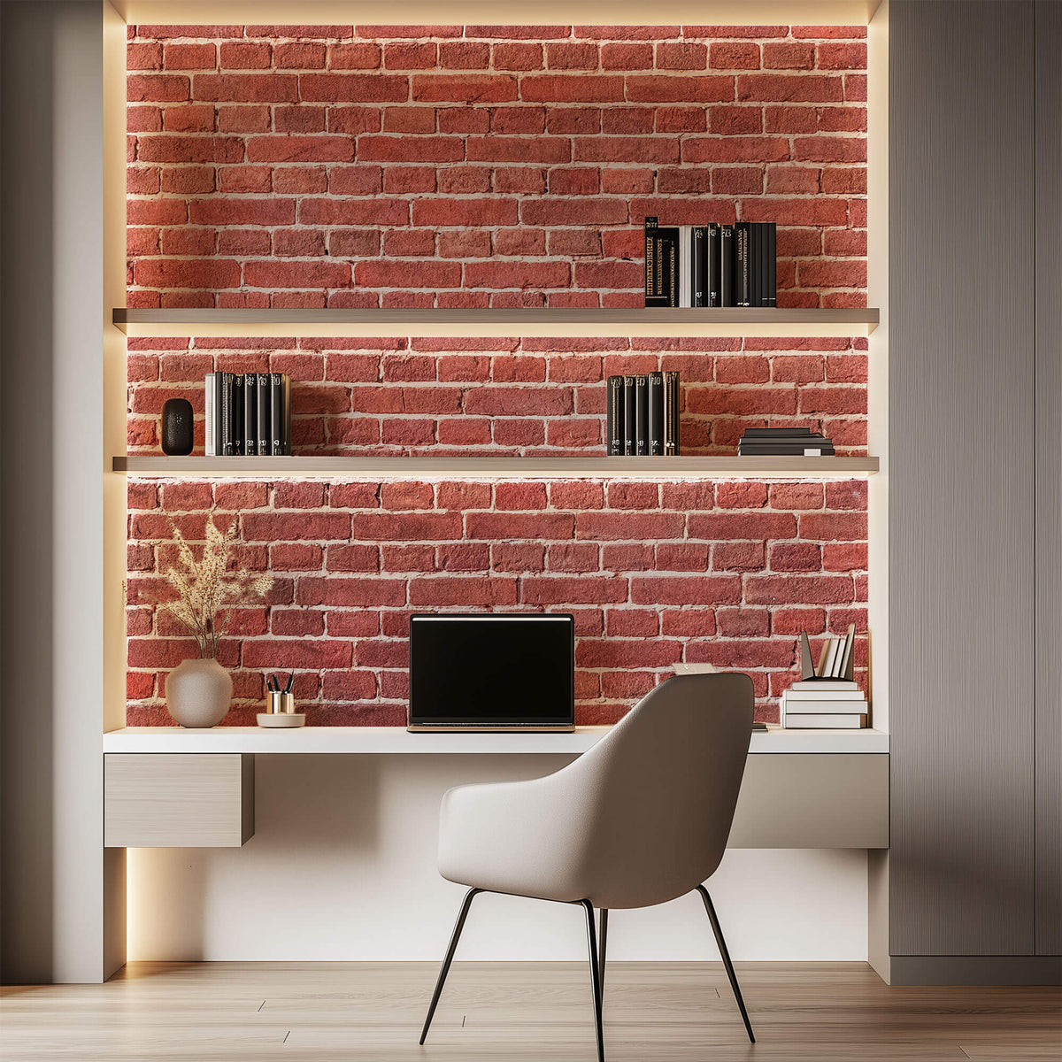 Tapet Personalizat Stone cu caramida rosie - SCARLET RED BRICK