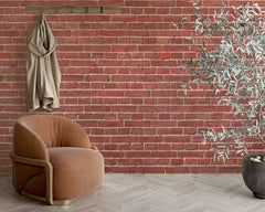 Tapet Personalizat Stone cu caramida rosie - SCARLET RED BRICK