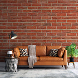 Tapet Personalizat Stone cu perete de caramida rosie - RED BRICK