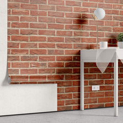 Tapet Personalizat Stone cu perete de caramida rosie - RED BRICK