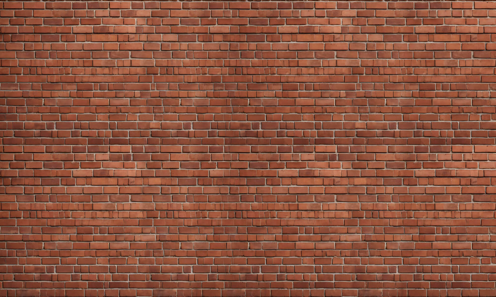 Tapet Personalizat Stone cu caramizi dispuse neuniform - UNEVEN RED BRICKS
