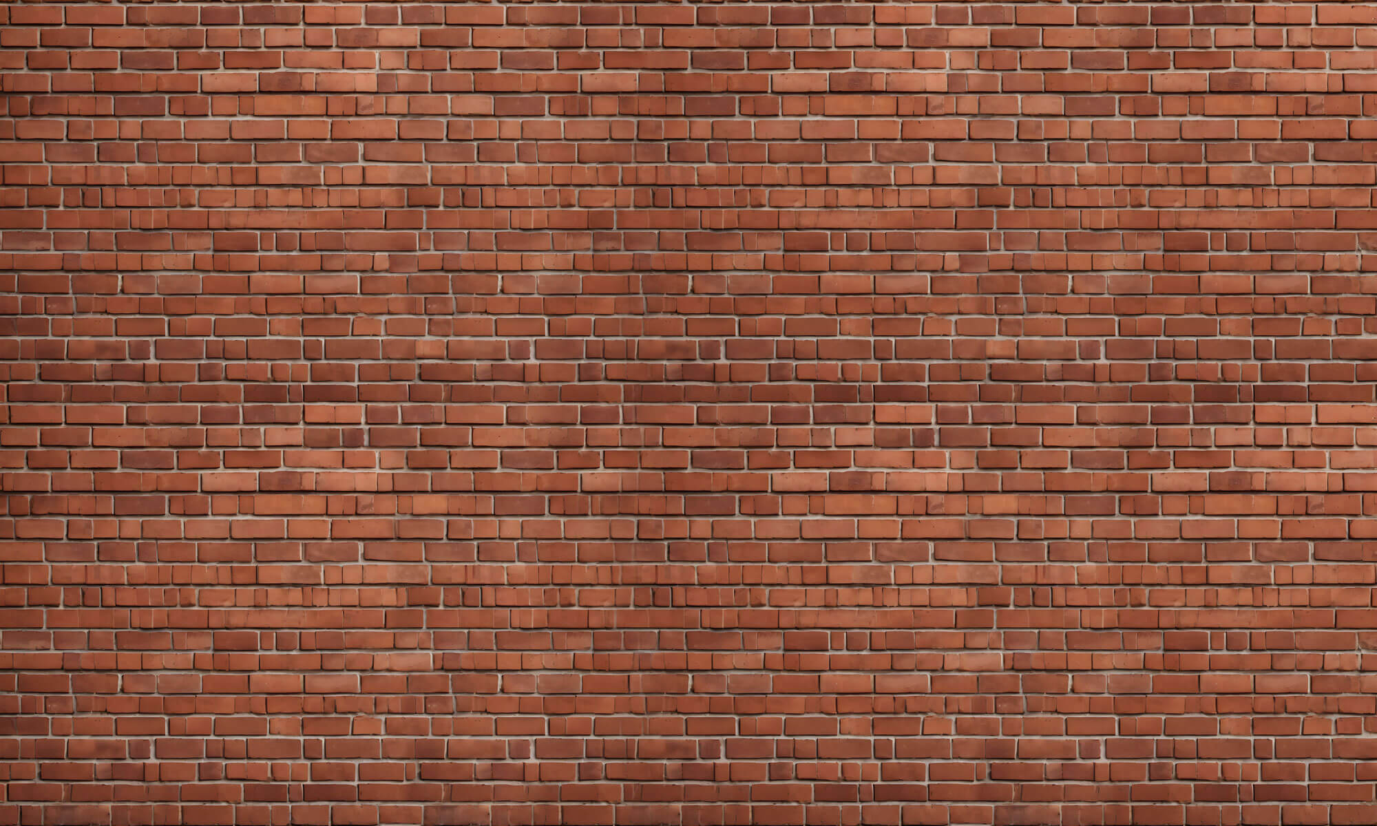 Tapet Personalizat Stone cu caramizi dispuse neuniform - UNEVEN RED BRICKS