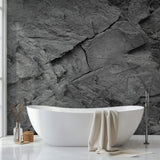 Tapet Personalizat Stone cu perete de stanca gri - LIGHT GREY STONE
