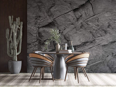 Tapet Personalizat Stone cu perete de stanca gri - LIGHT GREY STONE