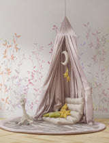 Tapet Personalizat Natura pentru copii cu plante si frunze colorate - PASTEL RAINBOW PLANTS