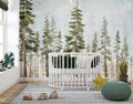 Tapet Personalizat Natura pentru copii cu brazi inalti  - NORWAY SPRUCE