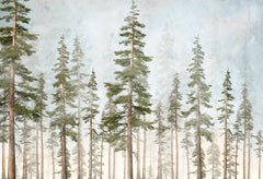 Tapet Personalizat Natura pentru copii cu brazi inalti  - NORWAY SPRUCE